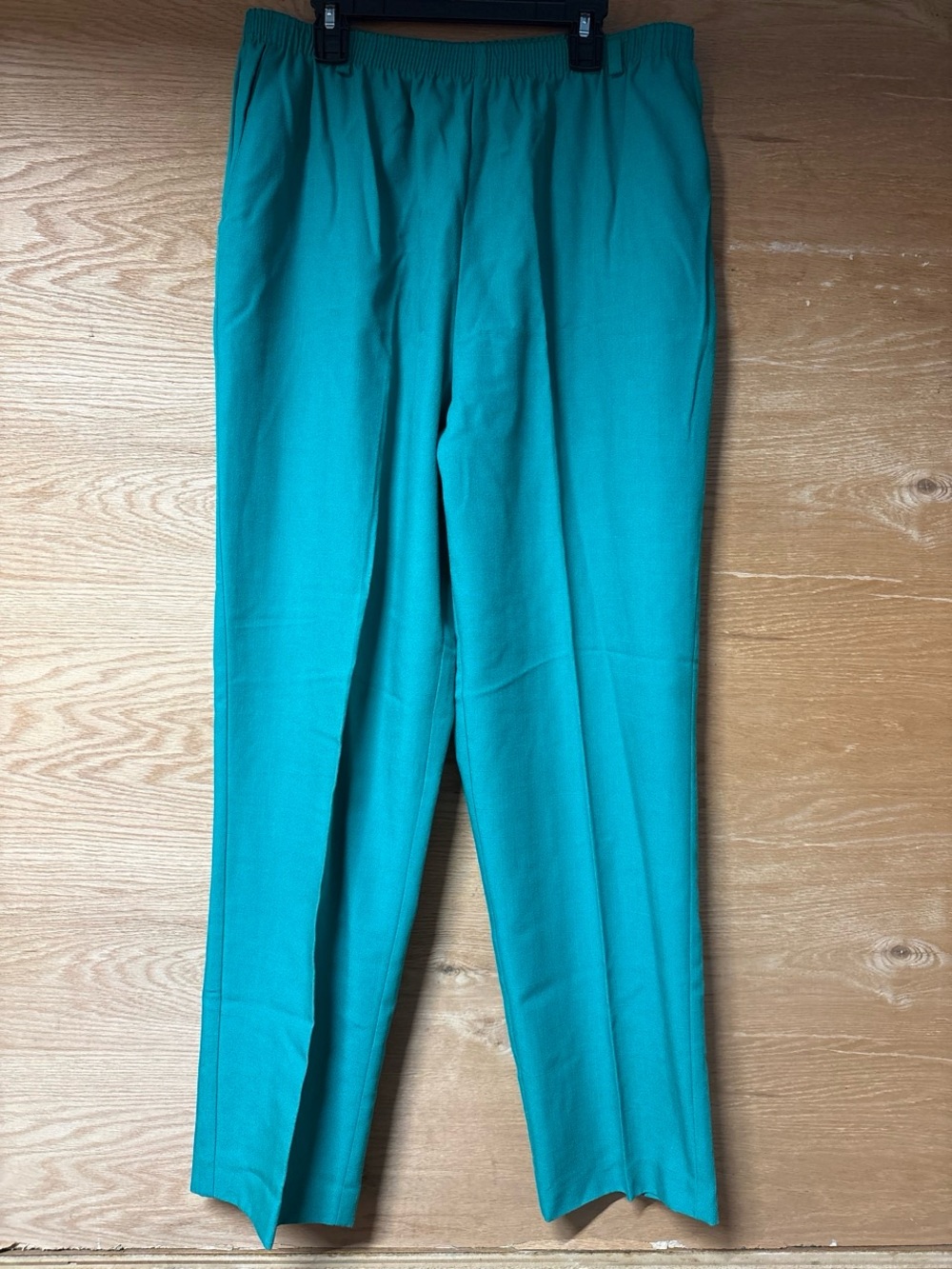 Alfred Dunner Vintage Green Straight-Leg Elastic-Waist Pants